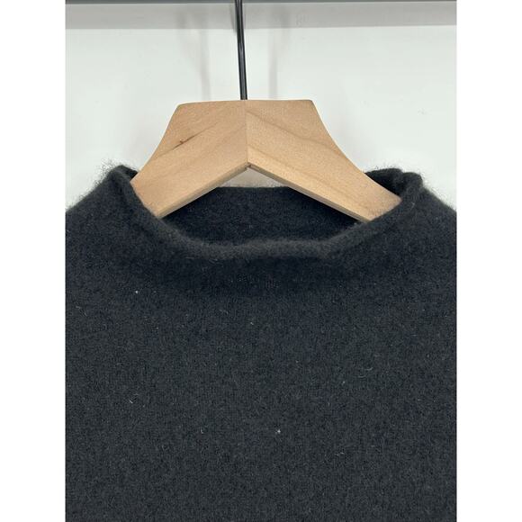 Reformation Cropped Cashmere Turtleneck Black sweater Luxe Knit Top it girl S - Picture 4 of 7